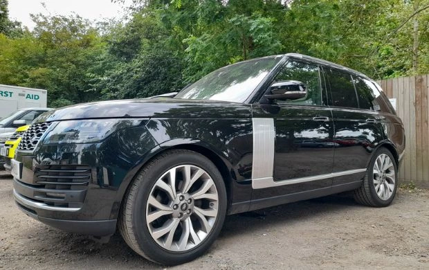 Range Rover in car park for Ghost immobiliser security 